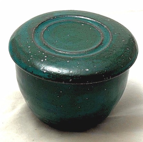 Stoney Teal French Butter Dish