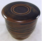 Sienna brown/brown French Butter Dish